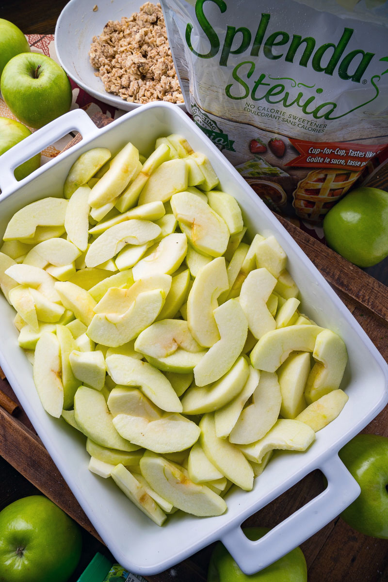 Crumble aux pommes sans sucre ajouté