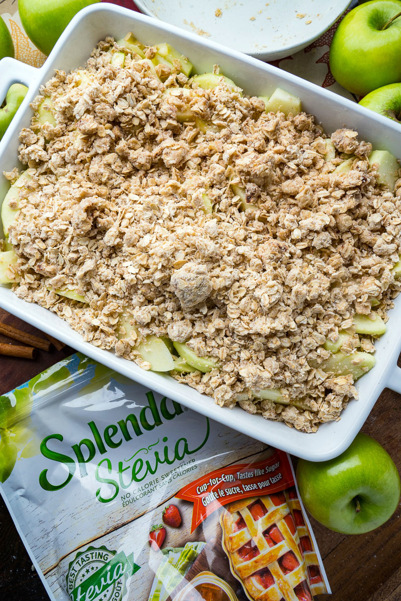 Crumble aux pommes sans sucre ajouté