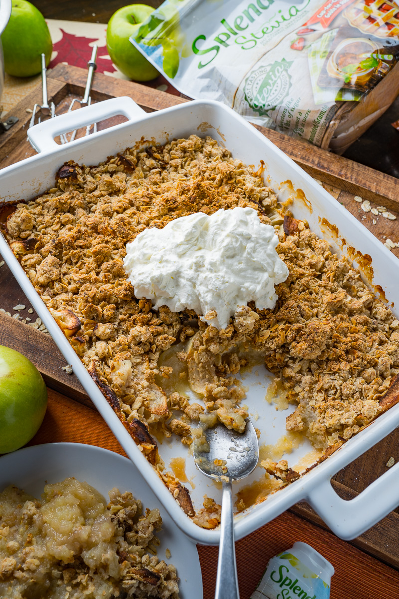 Crumble aux pommes sans sucre ajouté