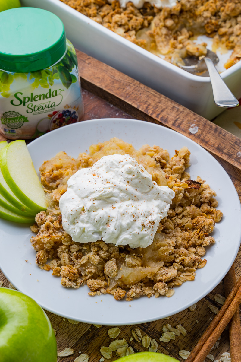 Crumble aux pommes sans sucre ajouté