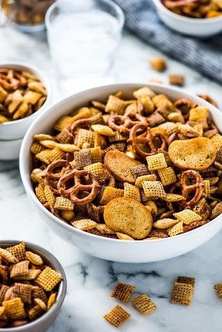This Chex Mix recipe is easy to make and brings together all the crunchy, salty and delicious buttery flavors with a hint of smoky spicy goodness! It