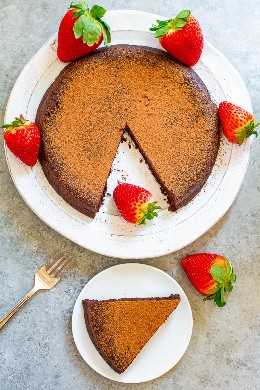 Flourless Chocolate Cake - A classy, elegant cake that