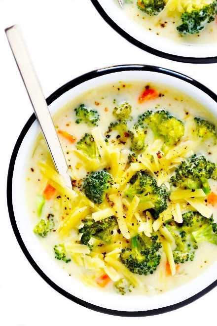 Receta de sopa de queso y brócoli