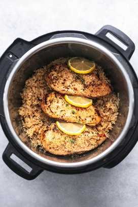 Easy and healthy Instant Pot Chicken Breast and Rice dinner recipe