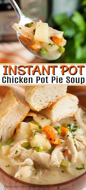 Instant Pot Chicken Pot Pie Soup Recipe es la sopa perfecta cuando tienes antojo de pastel de pollo. Esto se combina rápida y fácilmente sin ningún esfuerzo.