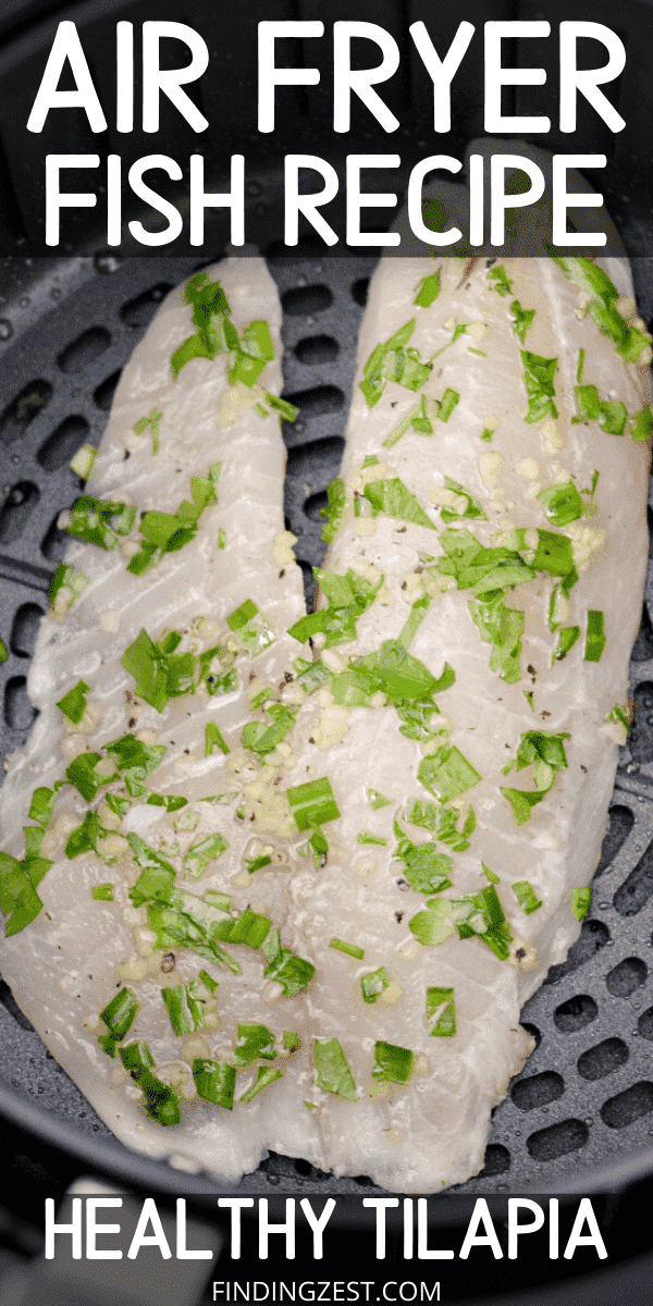 ¡Las recetas de pescado de la freidora nunca han sido tan fáciles como esta receta de tilapia fresca! ¡No se requiere empanizado para esta cena saludable que puede tener en su mesa en menos de 15 minutos!