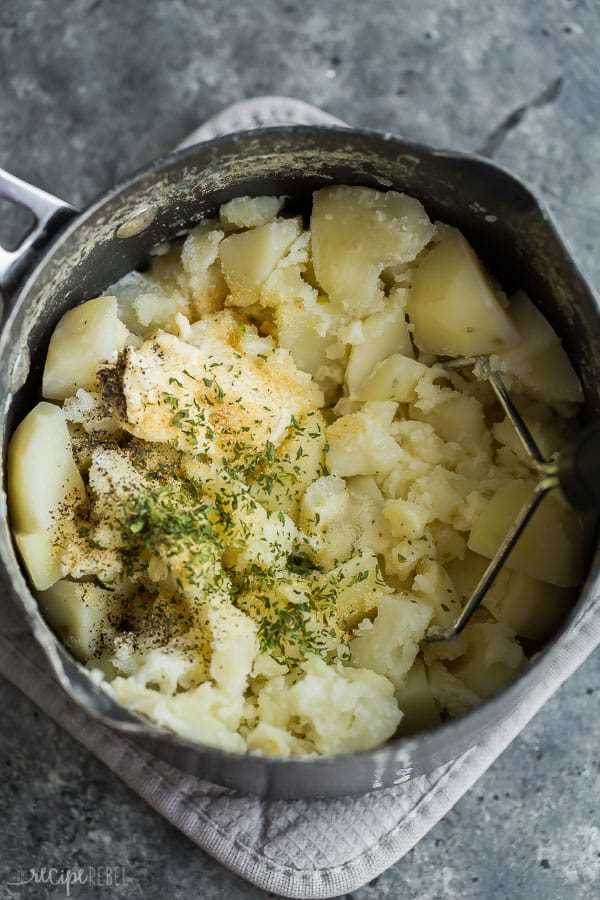 Kartoffelpüree mit Frischkäse-Rezept