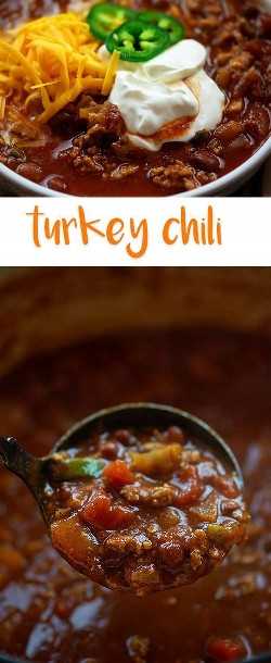 ¡Aligerado chile de pavo! ¡Esta saludable receta de chile es abundante y abundante! # Turquía # chile # recetas 