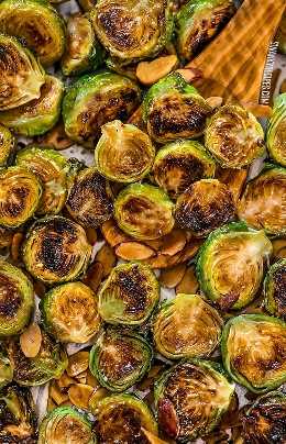 Easy oven-roasted ranch and lemon brussels sprouts.