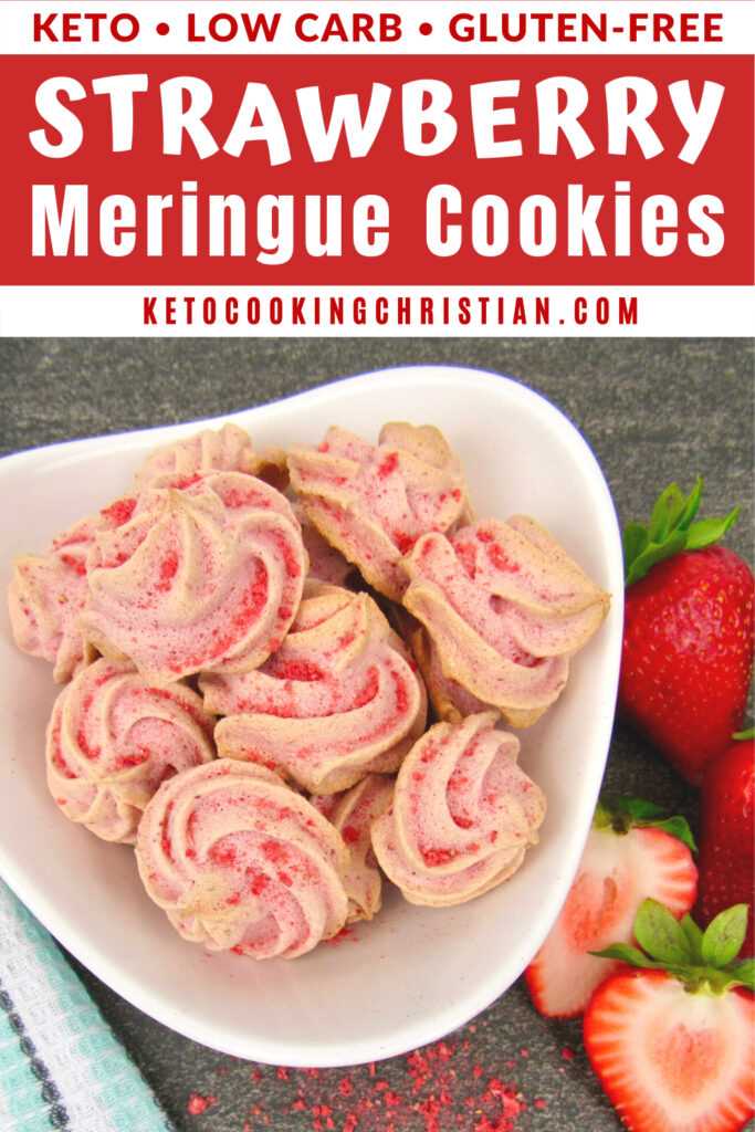 PIN Keto Cookies de Merengue de Fresa