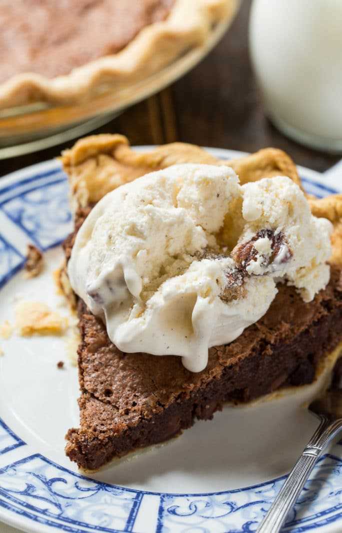 Brownie Pie- sabe como un brownie dulce en una masa de pastel!
