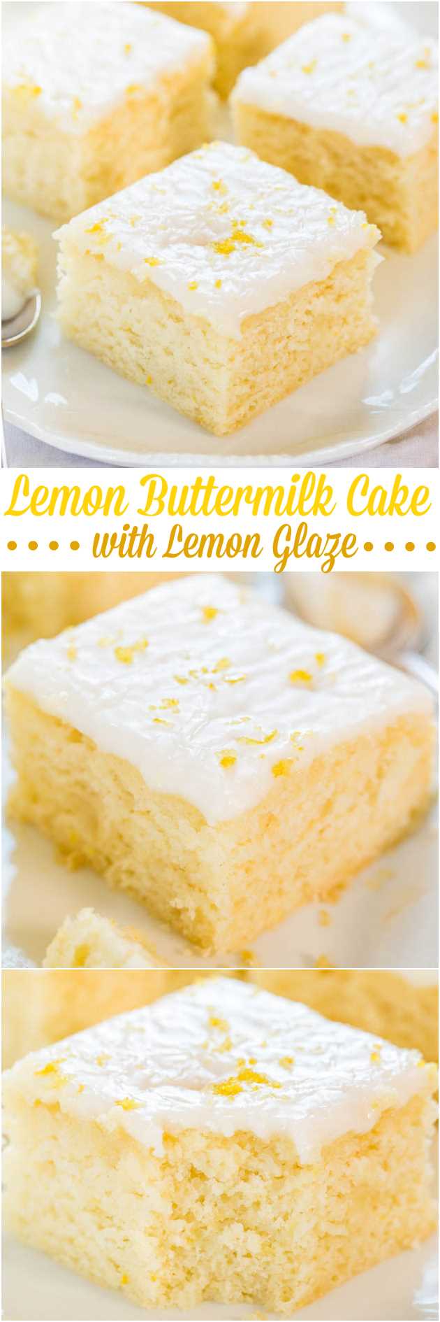 Pastel de mantequilla de limón con glaseado de limón: ¡un pequeño pastel fácil con gran sabor a limón! ¡Suave, esponjoso e infalible si te gusta fruncir el ceño!