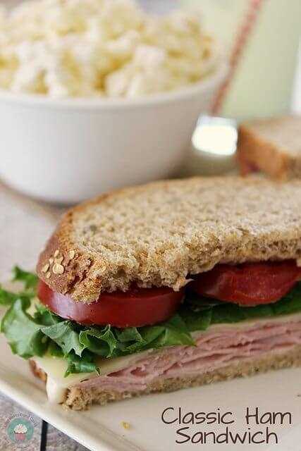 Classic Ham Sandwich - perfect for lunch or a quick dinner! #sandwiches #ham #ad