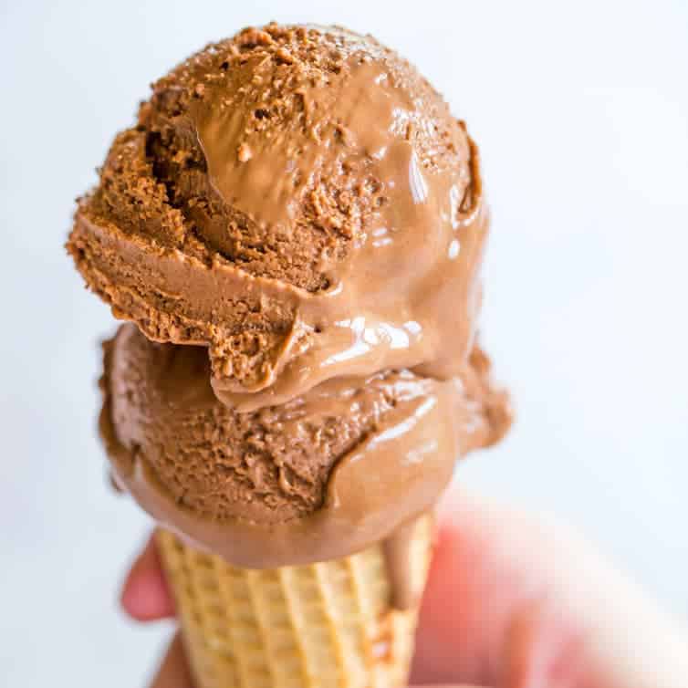 The famous "milkiest chocolate ice cream" from Jeni