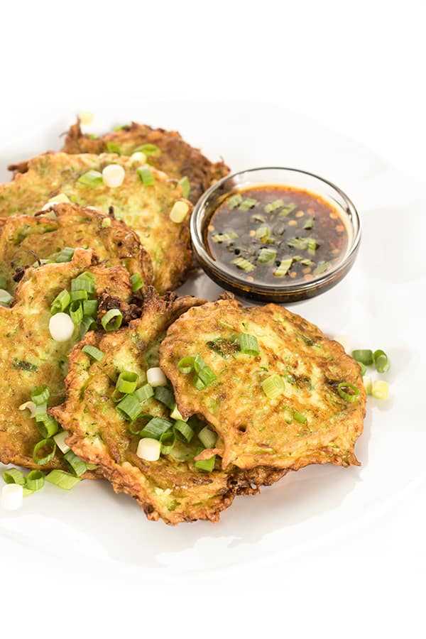 Scallion Pancakes with Soy Dipping Sauce