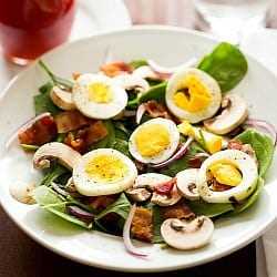 Warm Spinach-Bacon Salad