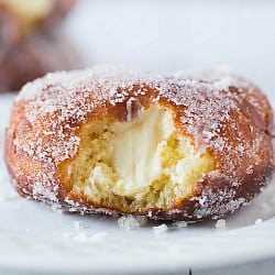 Vanilla Cream-Filled Doughnuts