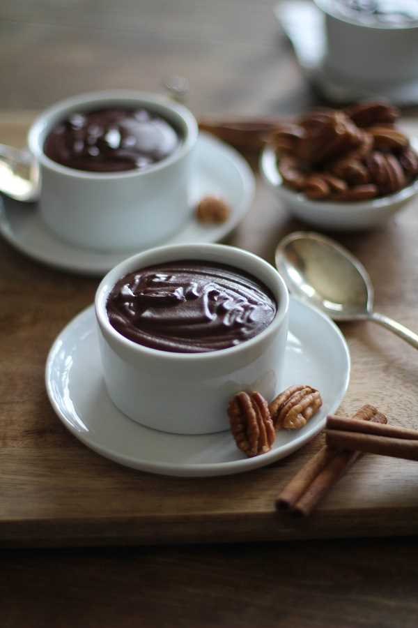 Dark Chocolate Beet Pots de Creme