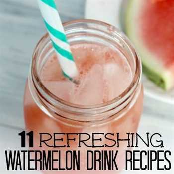 watermelon drink recipes square