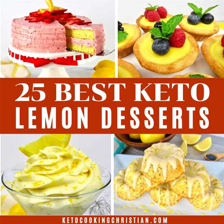 25 mejores recetas de postres de limón Keto