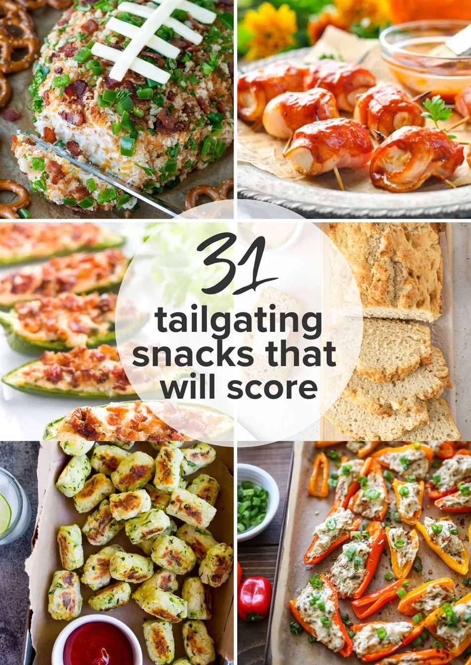 Tailgating snack recipes with zucchini tots, cheese ball and more