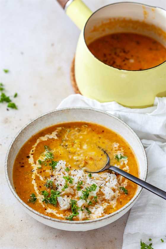 Vegan Red Lentil Curry Soup