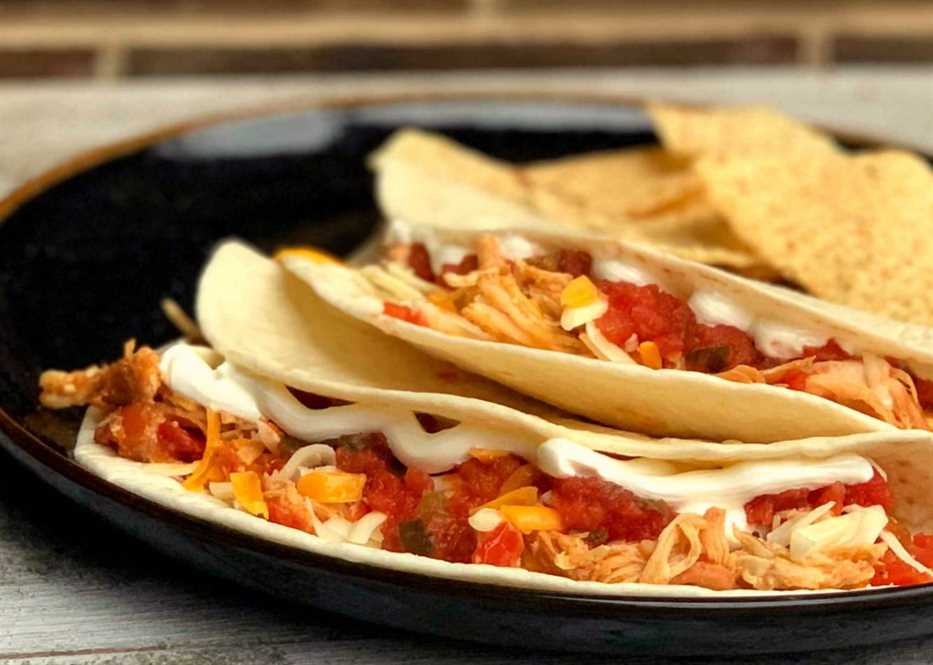 Slow Cooker Ranch Chicken Tacos 10