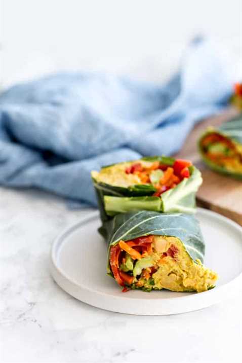Curried Chickpea and Vegetable Wrap