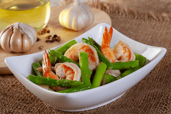 Prawns & Asparagus Recipe