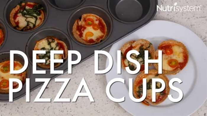 ¡Es el Día Nacional de la Pizza Deep Dish! Prueba estas tazas para pizza de 4 ingredientes