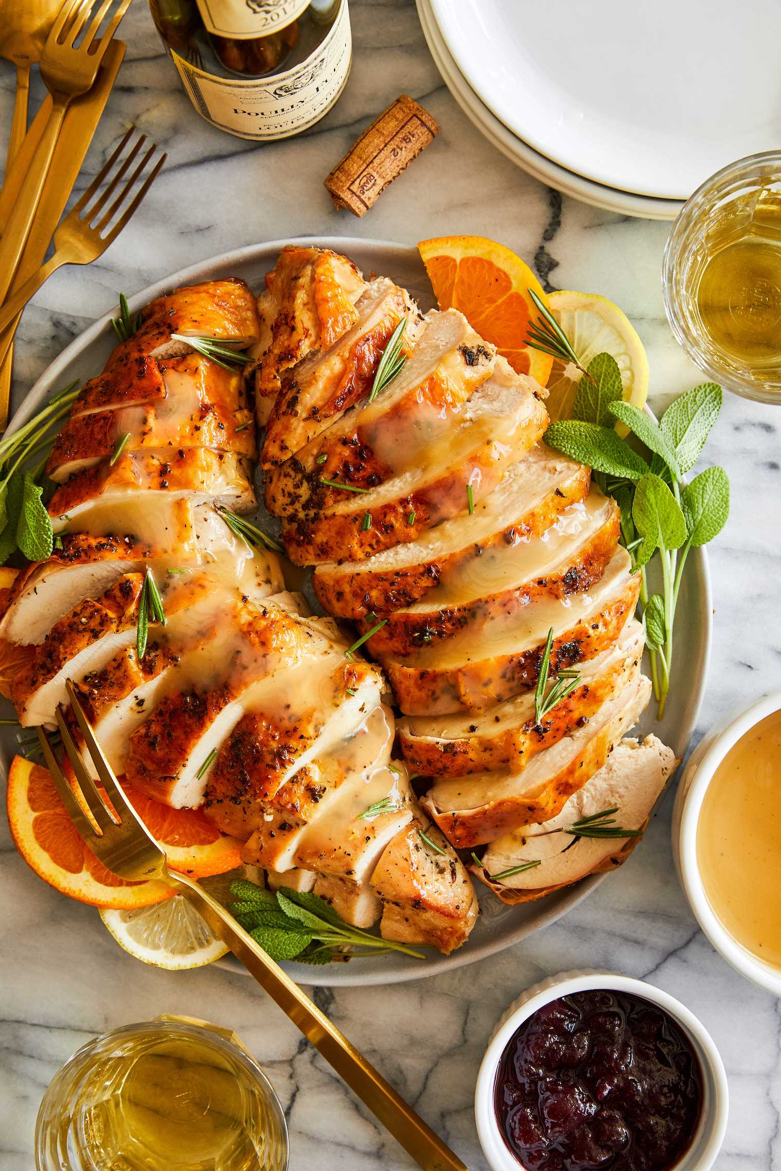 Roasted Turkey Breast - Yields the most tender, juicy meat with the crispiest skin! 15-20 min prep time. That