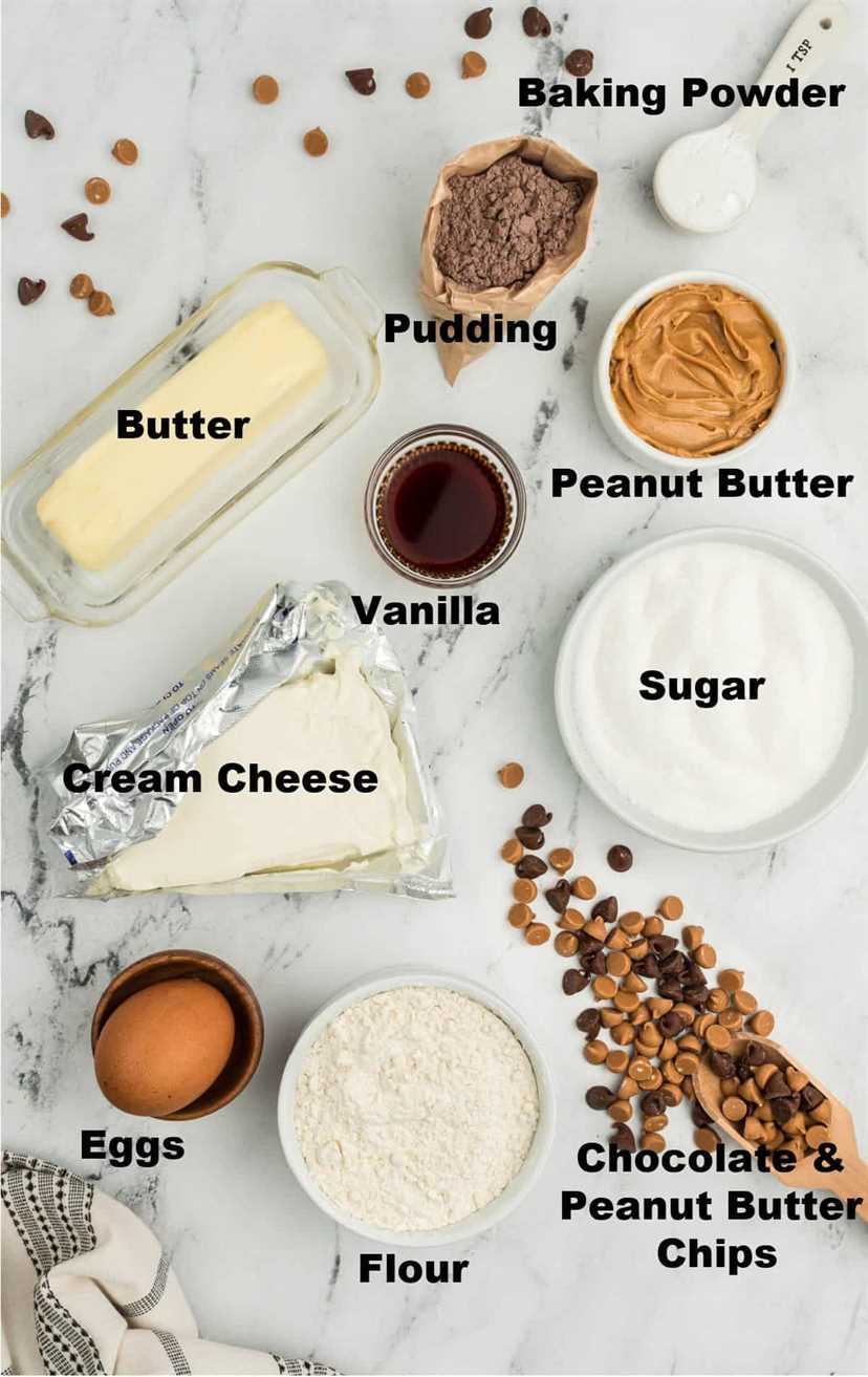Una foto de todos los ingredientes necesarios para hacer esta receta.