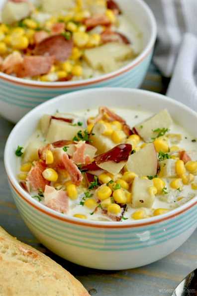 Maissuppe mit Kartoffeln und Speck in einem Slow Cooker – Rezepte ...