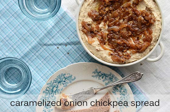 Caramelized Onion Chickpea Spread with Description