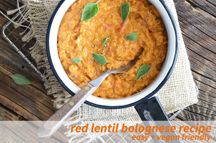 Red Lentil Bolognese Recipe with Description